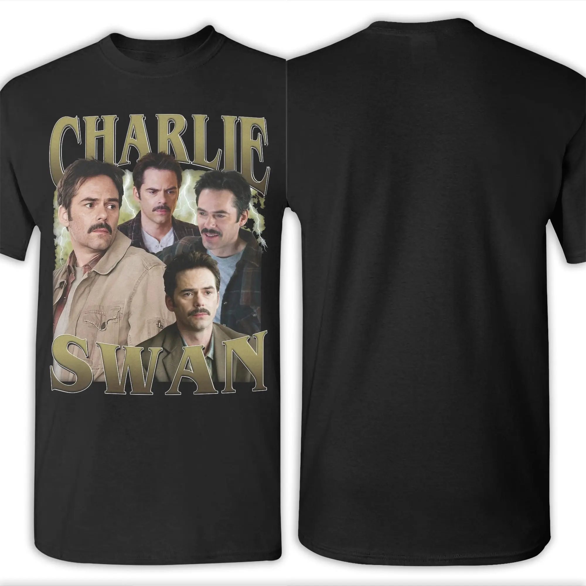 تشارلي سوان توايلايت ساغا بيلي بيرك تي شيرت للرجال قطن تي شيرت Crewneck كم قصير تي شيرت جرافيك ملابس مطبوعة