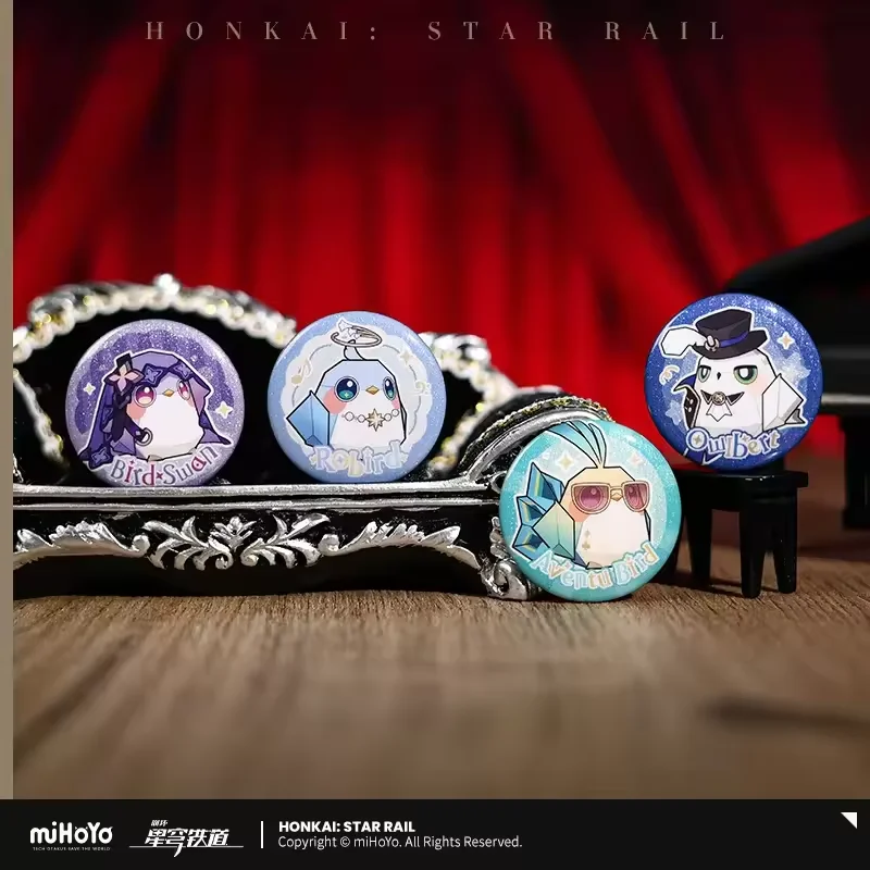 حقيبة Sunsyea Honkai Star Rail الرسمية Merch miHoYo الأصلية الأصلية من سلسلة JMDHYS حقيبة صغيرة Aventurine Dr. نسبة بروش روبن #6