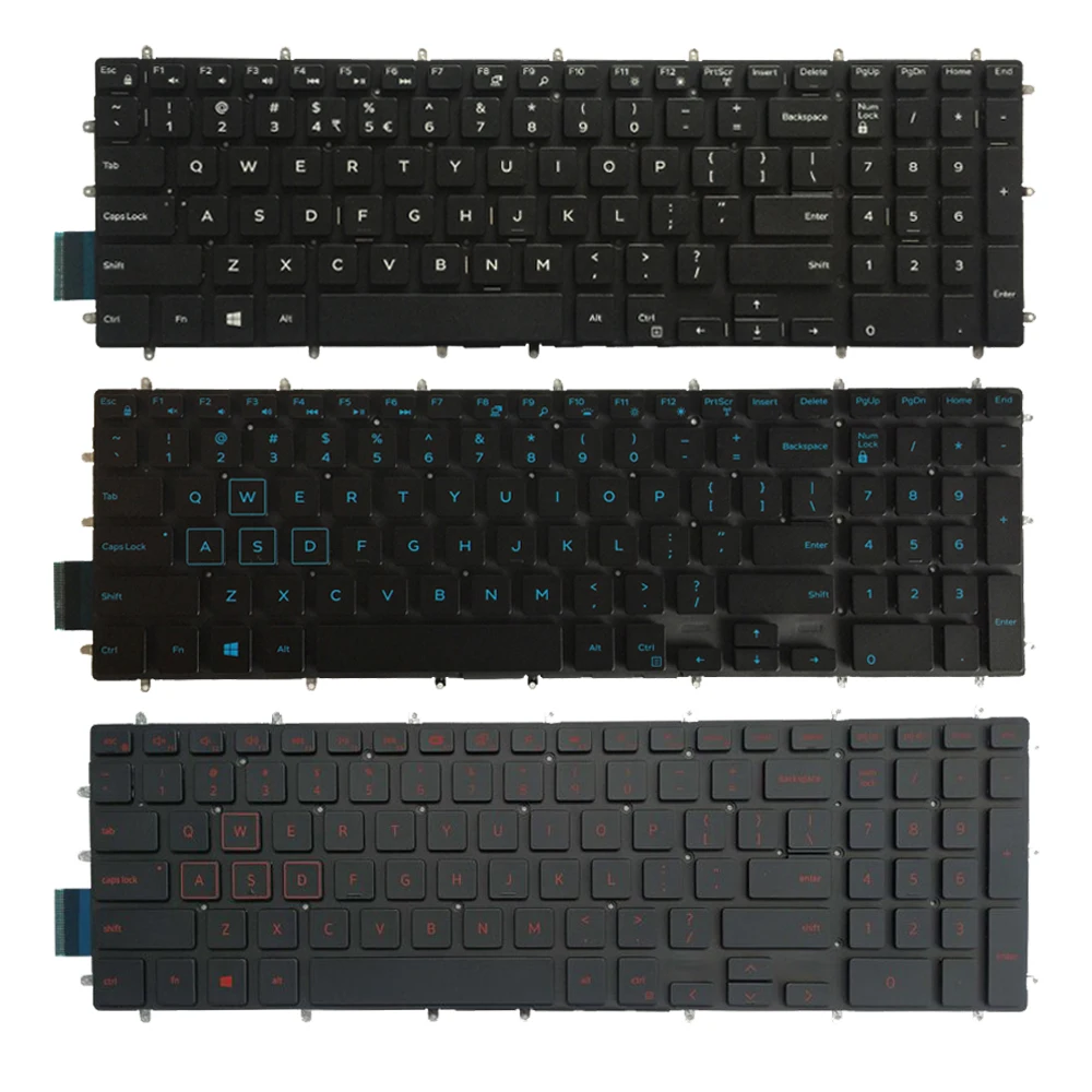 New For Dell PK131Q02B00 NSK-EC0BC 01 9Z.NCZLD.A01 03NVJK PK131QP1B00 NSK-EC1BC 01 03R0JR Laptop US Keyboard