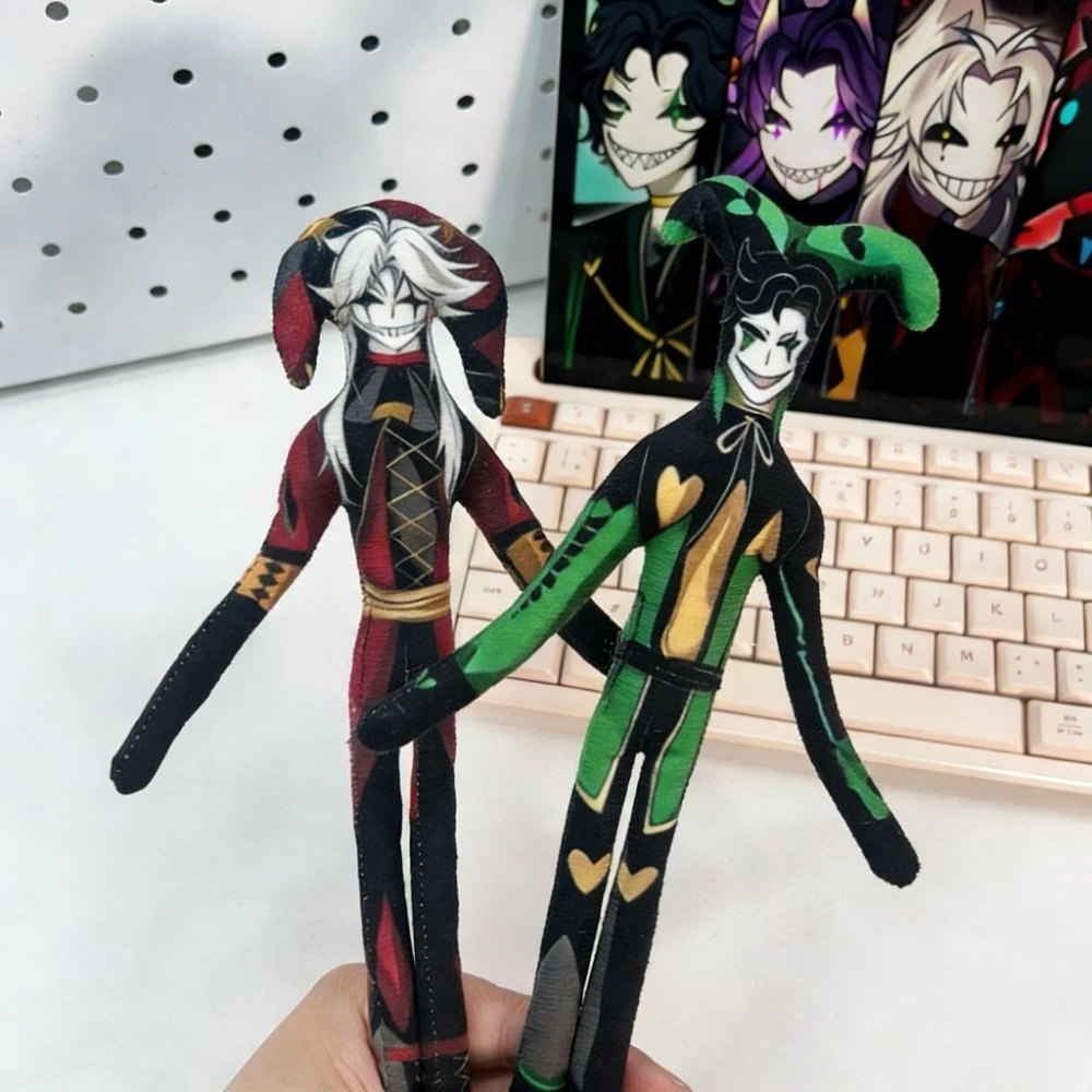 Game The Freak Circus Pierrot Character Plush Doll Bendable Poseable Stuffed Toy Abstract Funny Mouse-shaped Dry Doll Keychain