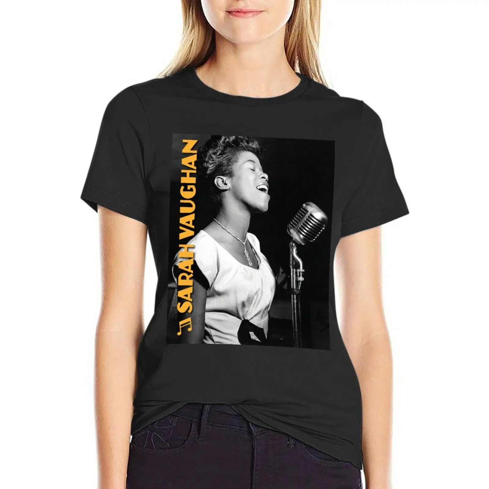 Sarah Vaughan T-Shirt plus sizes animal print shirt for girls female plain woman t shirt