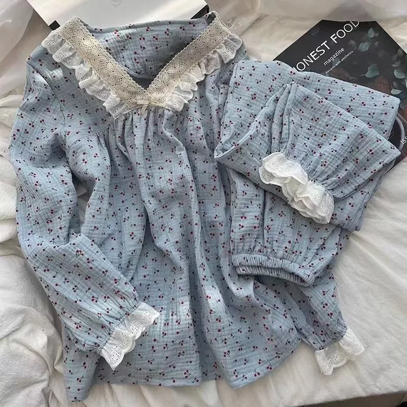 New Instagram-Style Women's Spring/Fall Pullover Pajamas—new Arrival Plus-Size Long-Sleeve Loungewear Casual Two-Piece Set