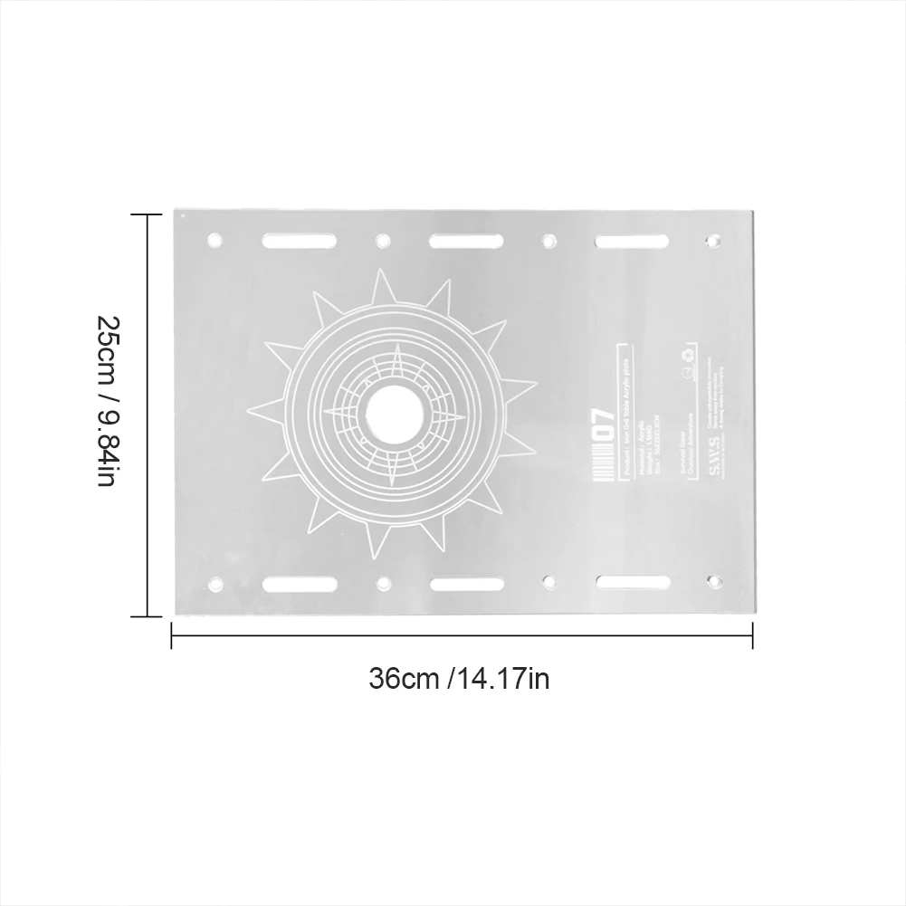 Acrylic Transparent Table Board Multifunctional Camping Table Unit Board Clear IGT Table Board IGT Table Accessories