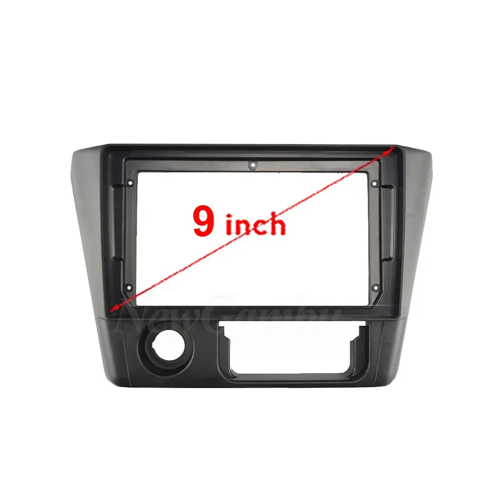 Adaptador de montaje de Audio 2Din de 9 pulgadas, Kits de ajuste de tablero, Panel Facia para Mitsubishi Lancer 2014 - 2016, marco sin Cable