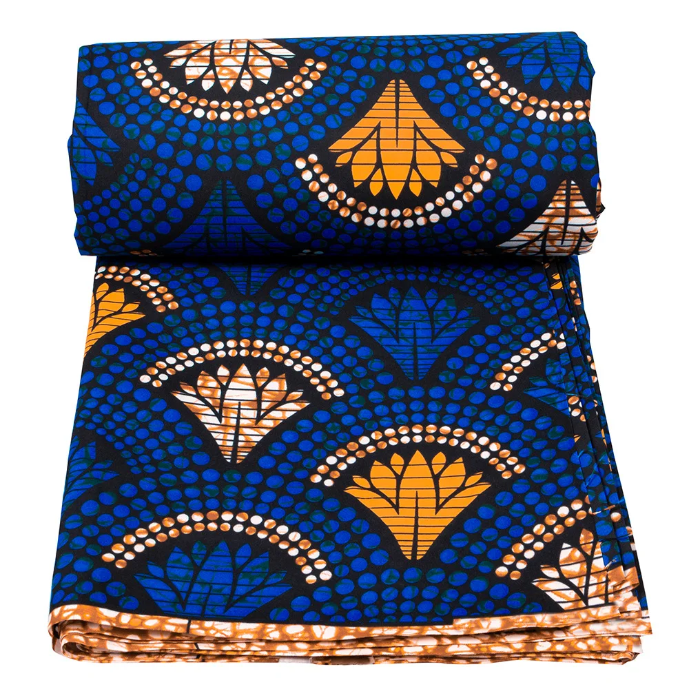 Sale!!! Dutch Hollandais Printed Fabric for African Classical Dress Veritable Real Wax Guaranteed 100% Polyester 6 Yards