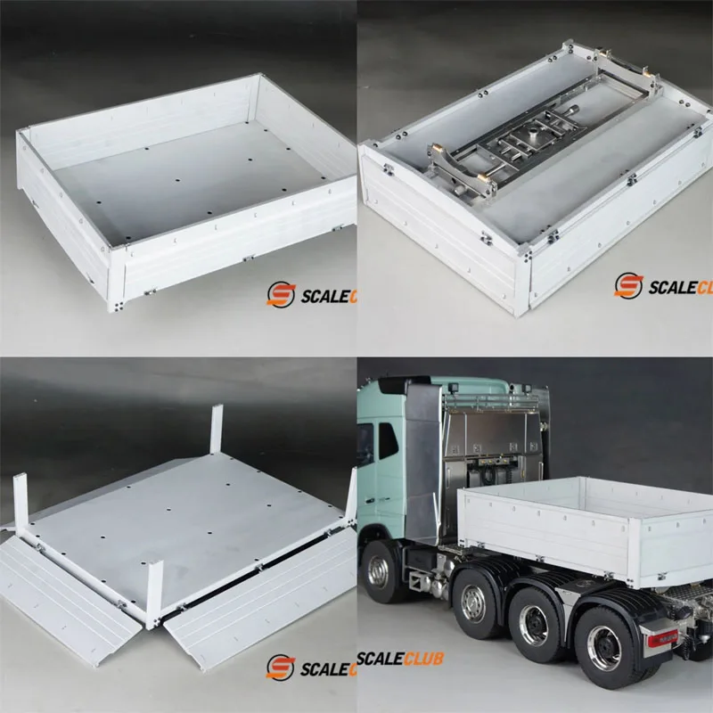 Scaleclub 1/14 trailer truck heavy drag 8X8 6X6 uses pressure car heavy dragging car bucket