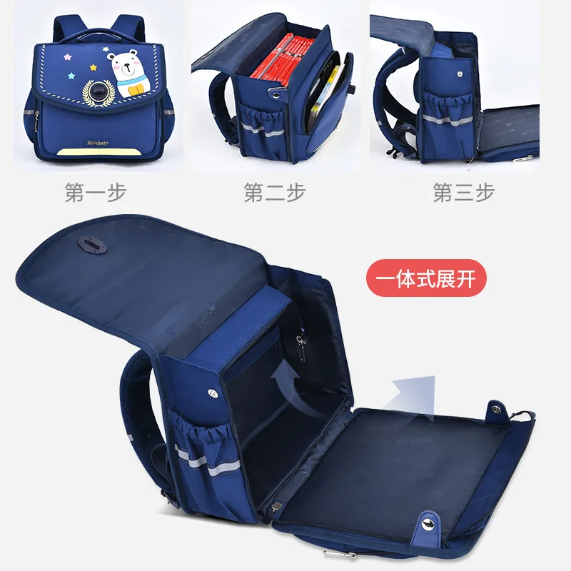 Tas Ransel Kartun Kembali ke Sekolah untuk Anak Laki-laki Kelas 3-5, Tas Sekolah untuk Siswa SD, Tas Ransel Anak yang Lembut dan Tahan Lama dengan Desain 3D yang Lucu