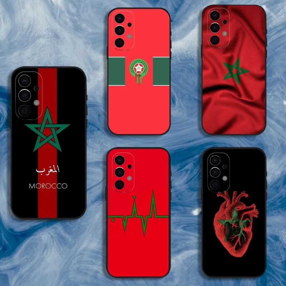 

Morocco Flag Phone Case For Samsung S25,S24,S21,S22,S23,S30,Ultra,S20,Plus,Fe,Lite,Note,10,9,5G Black Cover