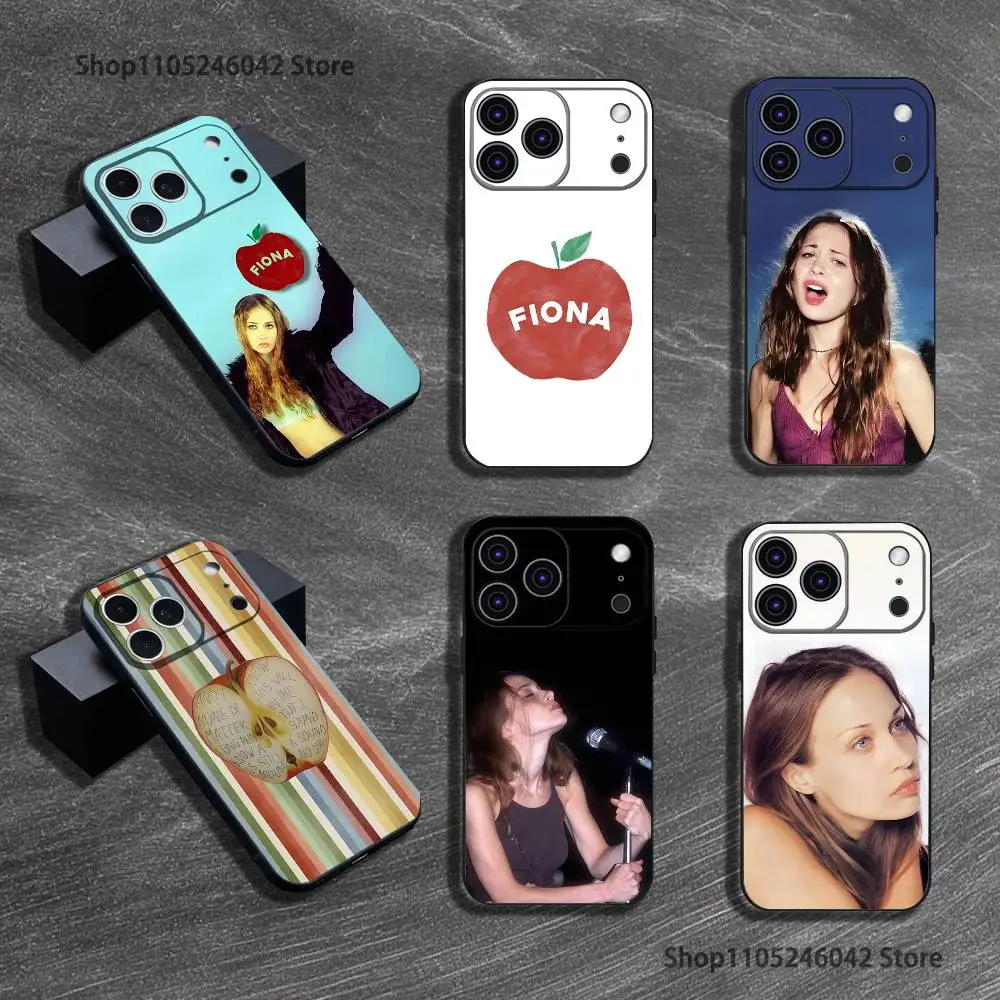 

F-Fiona A-Apple Phone Case For iPhone 17,16,15,14,13,12,11,Pro,Max,Plus Black Soft Cover