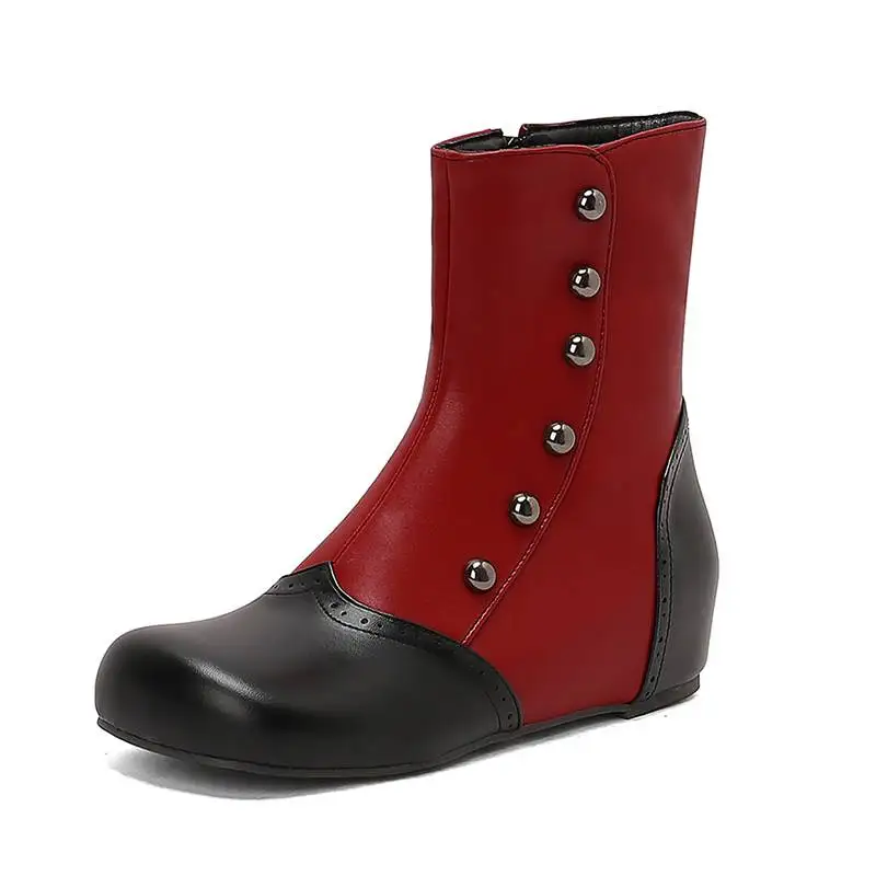 

Simple Mixed Colors Design Fashionable Women's Boots winter boots for women Retro simple and elegant Banquets Comfortable