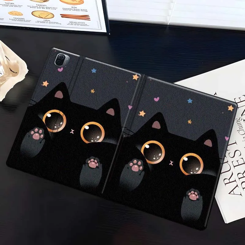 Cartoon Cat Star For Xiaomi Redmi Mi Pad 8 7 6 5 4 2 SE K 12.4 11.2 12.1 11 8.8 Pro Max Ultra Inch Tablet Case view 3