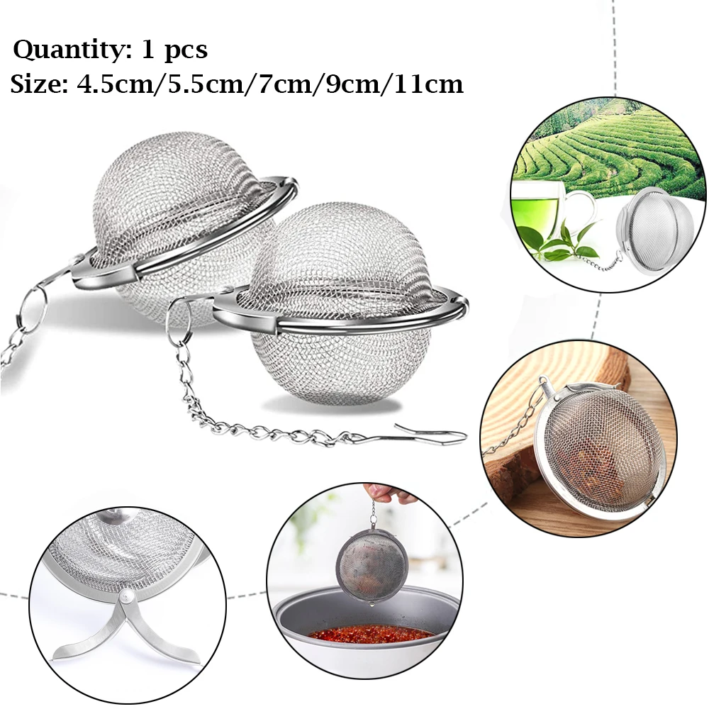 

1-10pcs stainless steel tea processor, teapot tray, spice tea, herbal filter tea set accessories kitchen tools tea processor tea