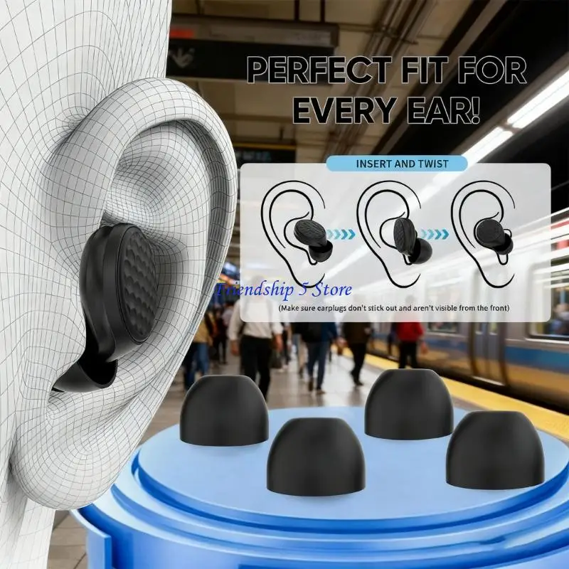 T8WC Comfort Fit Earplugs Engineered for Long Wear Offering Excellent Noise Blocking Ensuring Uninterrupted Sleep