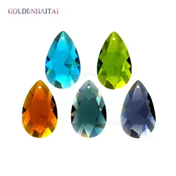 Camal 2PCS 38mm Colorful K9 Suncatchers Crystal Prisms Pendant Drop Lamp Lighting Crystal Chandelier Parts Hanging Home Decor