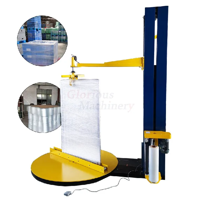 Tray Winding Machine Pallet Packing High Efficiency Automatic Stretch Wrap with sc Vertical