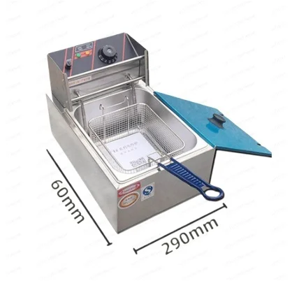 

EF-81 Electric Fryer Single Double Cylinder Single Double Screen Fryer Commercial Desktop Stainless Steel Fryer Snack Equipment