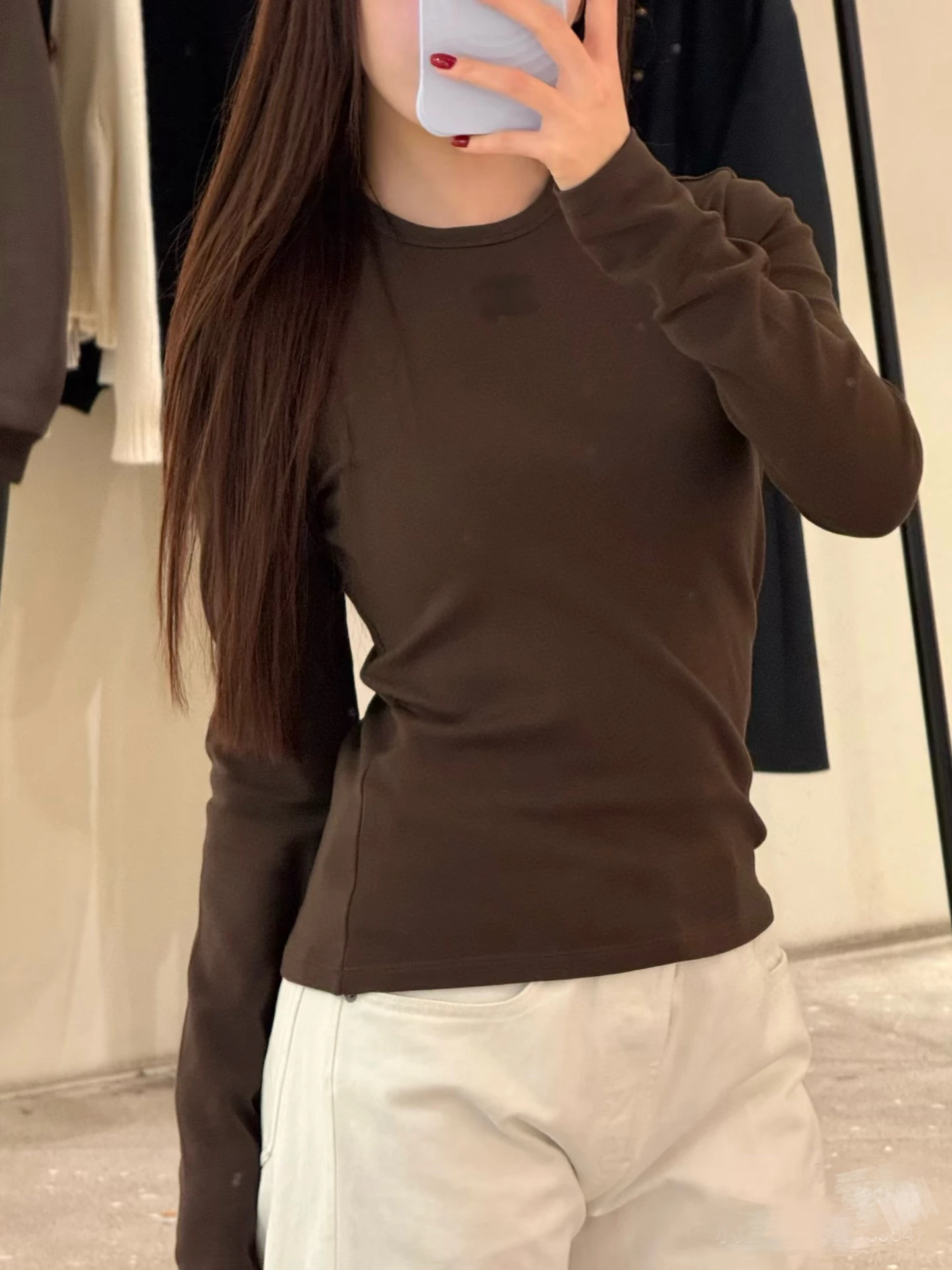 

Футболка Ele с вышивкой Long Sve, женский базовый слой, удобный облегающий топ, универсальный, простой дизайн, весенняя мода