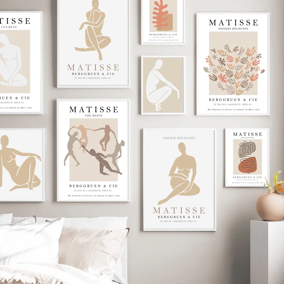 

Matisse Abstract Wall Art Mural Minimalist Geometry Nude Women Canvas Painting Posters Prints Pictures Living Room Home Decor