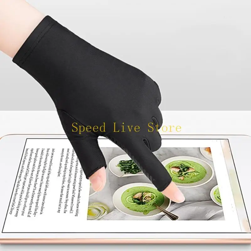 

547C Women Half Fingers Gloves Summer Breathable Thin Semi-Finger Driving Glove