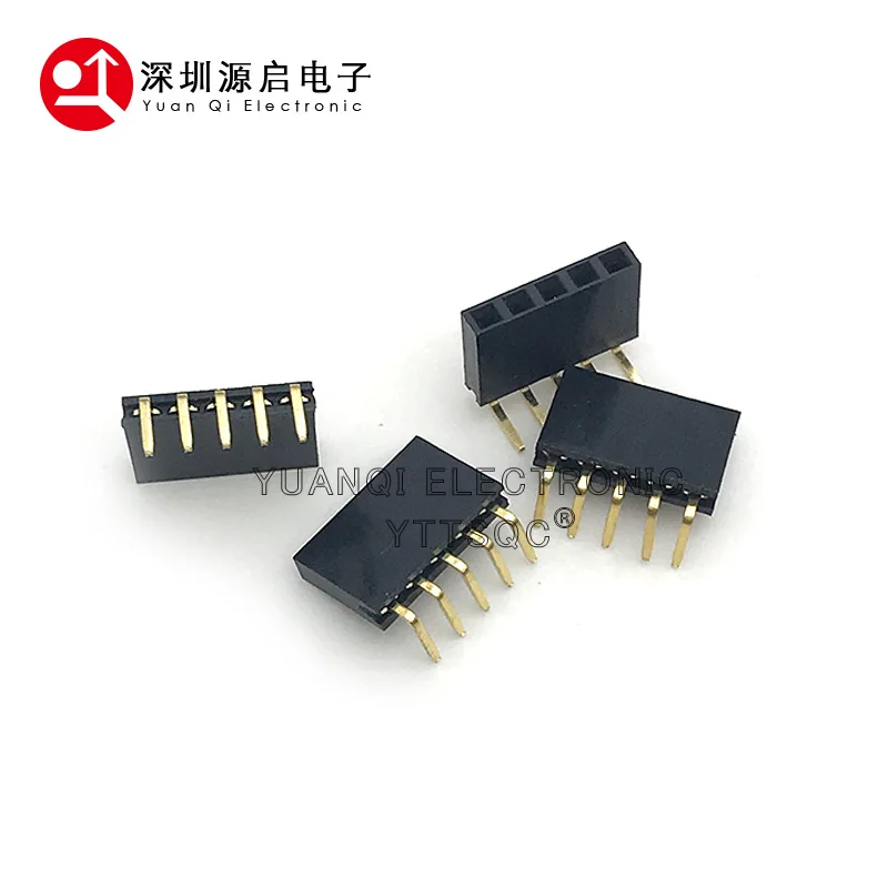 10PCS 1X/2/3/4/5/6/8/10/40 PIN Single Row Right Angle FEMALE PIN HEADER 2.54MM PITCH Strip Connector Socket 3p/4p/6p/8p/20p/40p