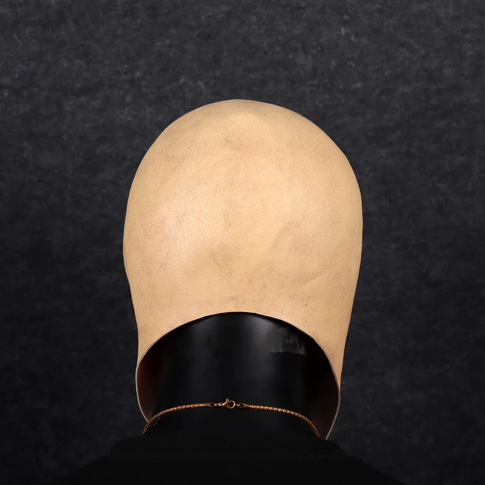 Halloween Griezelige Glimlach Geen Gezicht Man Masker Cosplay Alien Demon Latex Helm Carnaval Verkleedpartij Kostuum Rekwisieten Voor Volwassenen