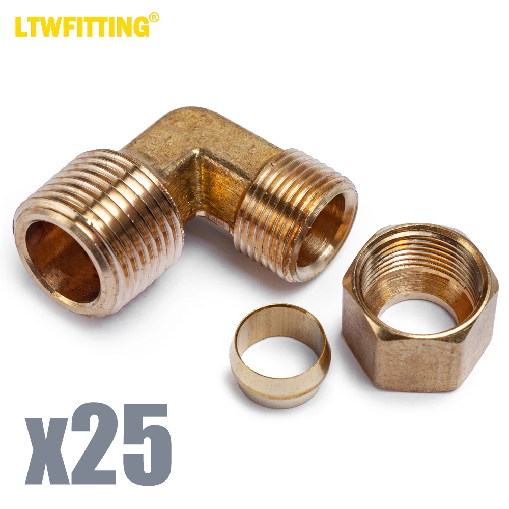 ltwfitting-3-8-inch-od-x-3-8-inch-male-npt-90-degree-compression-elbowbrass-compression-fitting-pack-of-25