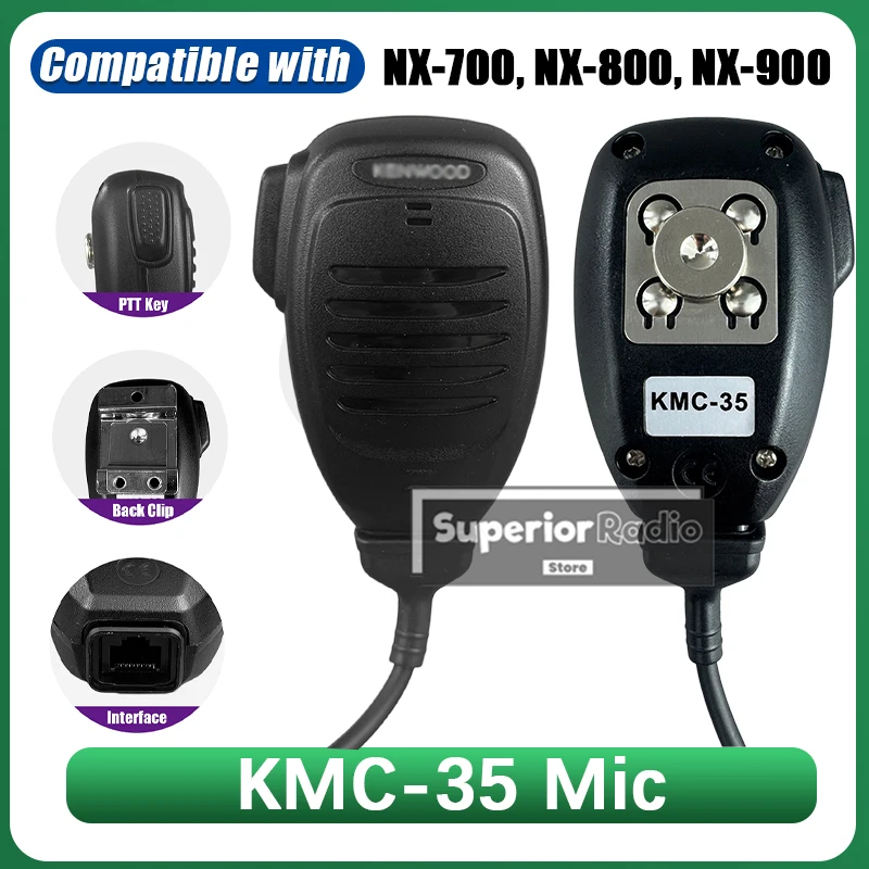 

Handheld Mic KMC-35 RJ45 8-pin Speaker Microphone Compatiable with Kenwood NX700 NX800 NX-820 NX-920 TK8180 TK7180 TK7360 TK8160