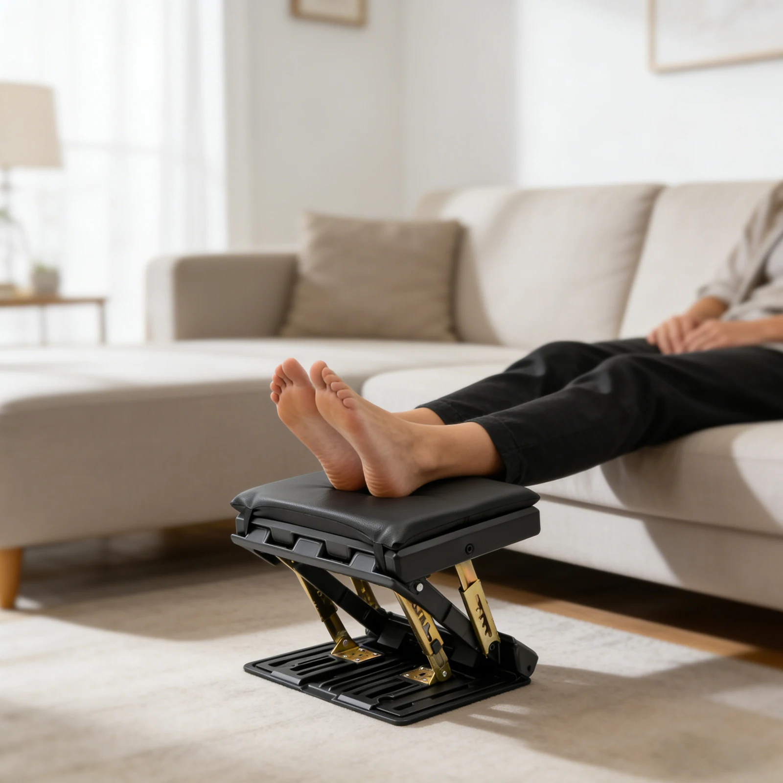 Adjustable Foot Rest Ergonomic Foldable Footrest Feet Suppor