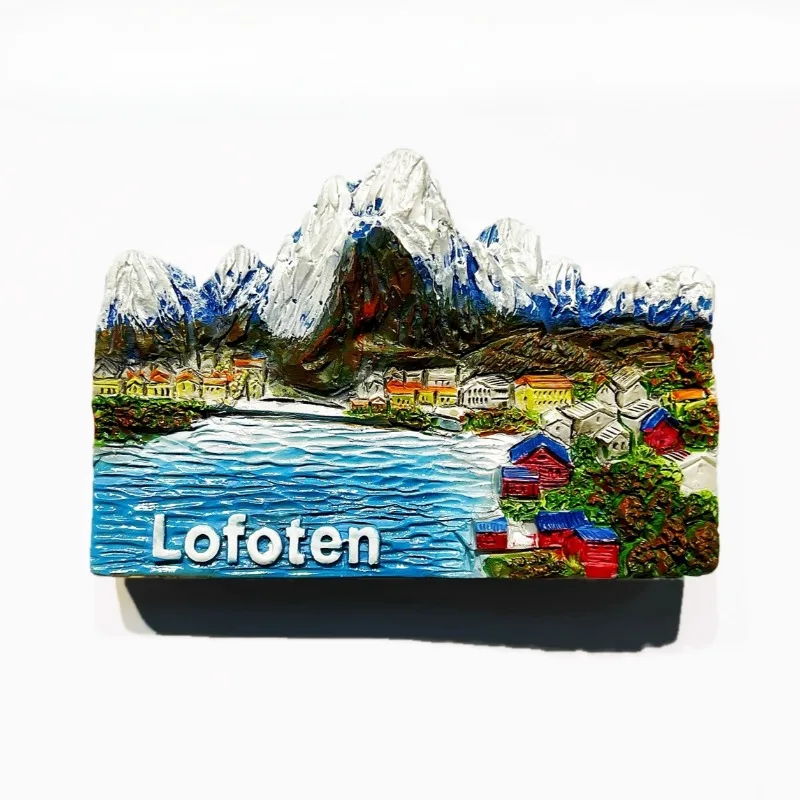 

Norway Travel Souvenirs Lofoten Refrigerator Stickers Bryggen Bergen Oslo Fridge Magnets Home Decoration Wedding Gifts