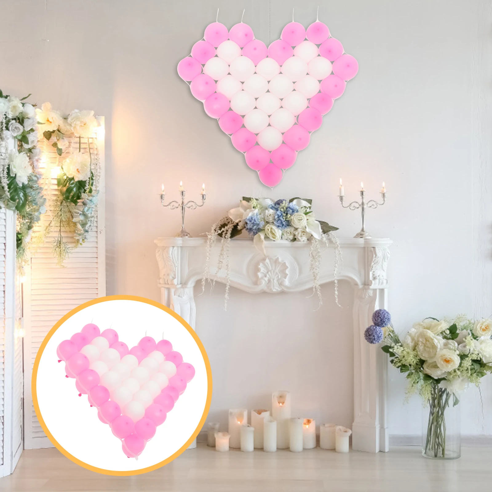 

2 set 2 Sets Rubber Plastic Wedding Balloons Party Decoration Colorful Birthday Balloon Set Leak Proof Premium for Celebration