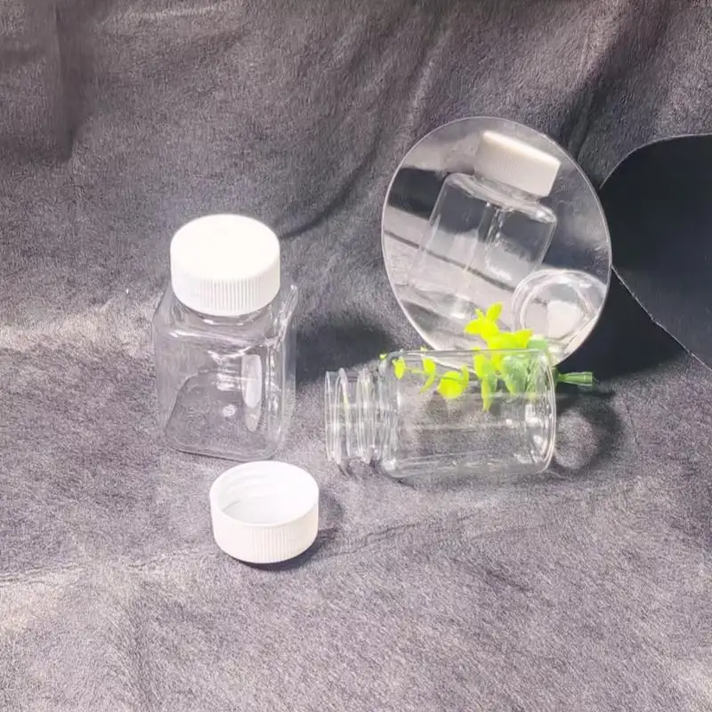 15ml/20ml/30ml/100ml/500ml 플라스틱 PET 투명 빈 밀봉 병 고체 분말 약품 알약 용기 시약 포장 병