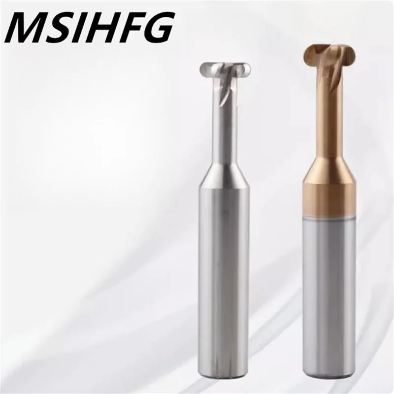 HRC55 Arc T-Shaped Milling Cutter Lollipop End Mill Ball Slot Endmill Solid Carbide Cnc Cutter R6 For Steel Aluminum 3D