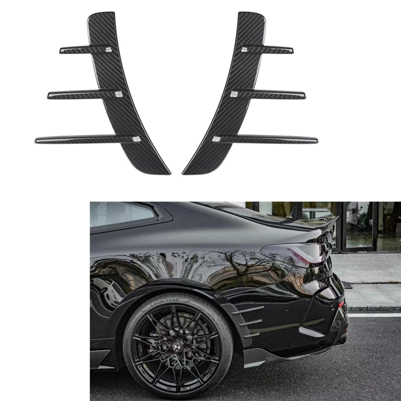 G22 Unpainted Iron Body Kits Dry carbon Fender For BMW G22 G23 2021+ 2-Door Air Vent Fender Car Exterior G22 Fender Trims Cover