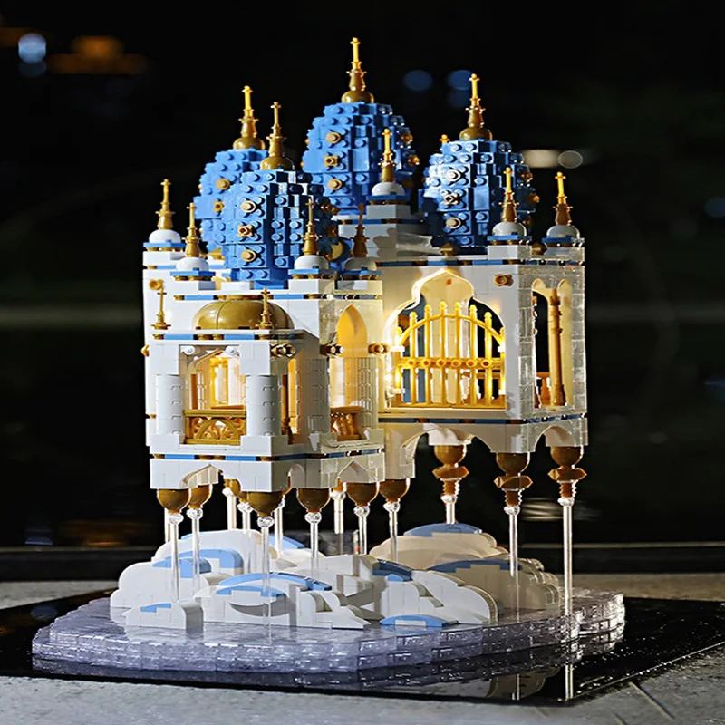 الإبداعية خبير مدينة السماء الطوب مع مصباح ليد مدينة شارع سلسلة أطقم منمذجة اللبنات لتقوم بها بنفسك لعب للأطفال الهدايا