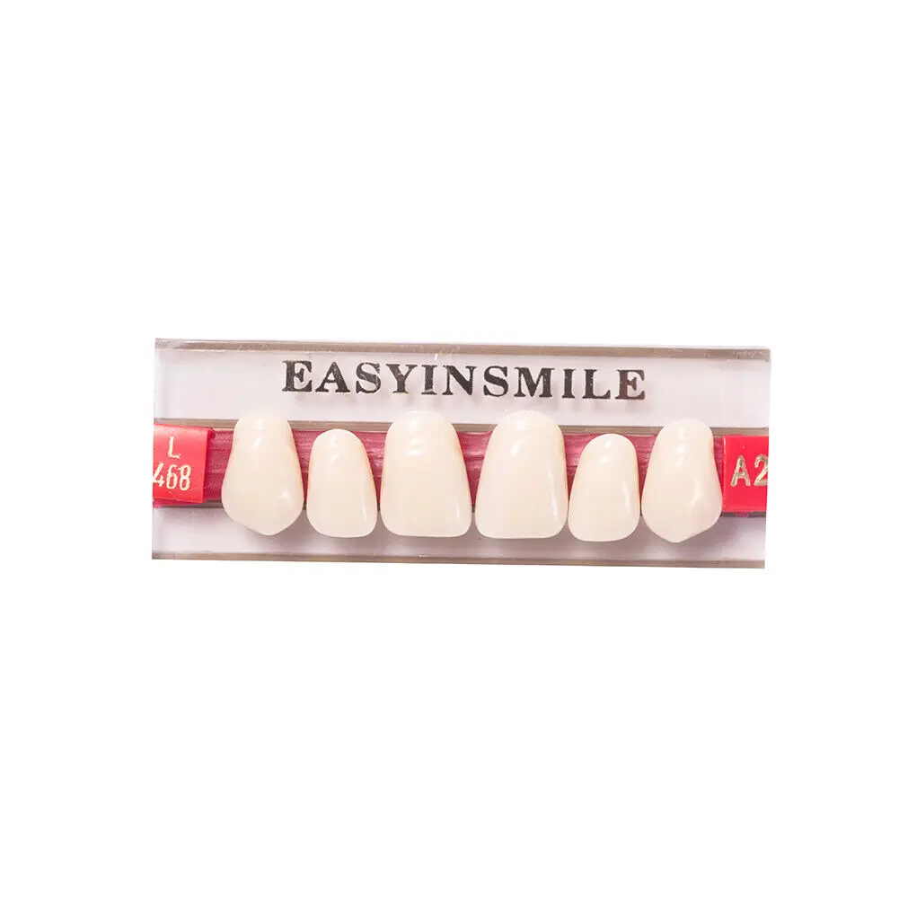 3 Sets/Box Dental Acrylic Resin Teeth 2 Layers Denture Full Mouth 28teeth S/M/L/XL A1 A2 A3 Stability Dentistry Material