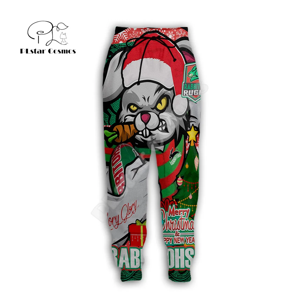 Colorido Retro 3DPrint Jogger Sweatpants, Bandeira do país australiano, Calças Animal, Tigre Coelhos Sweatpants, Harajuku Calças Casuais, S