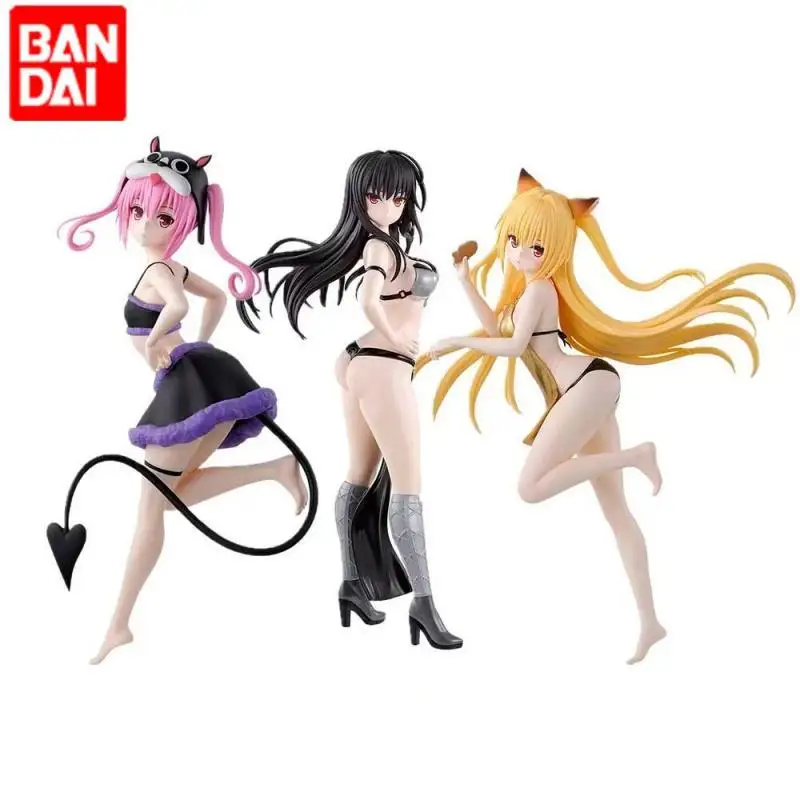 In Stock Original Bandai Namco To Love Darkness Nana Asta Deviluke Kotegawa Yui Pvc Figure Model Anime Genuine Desktop Ornament