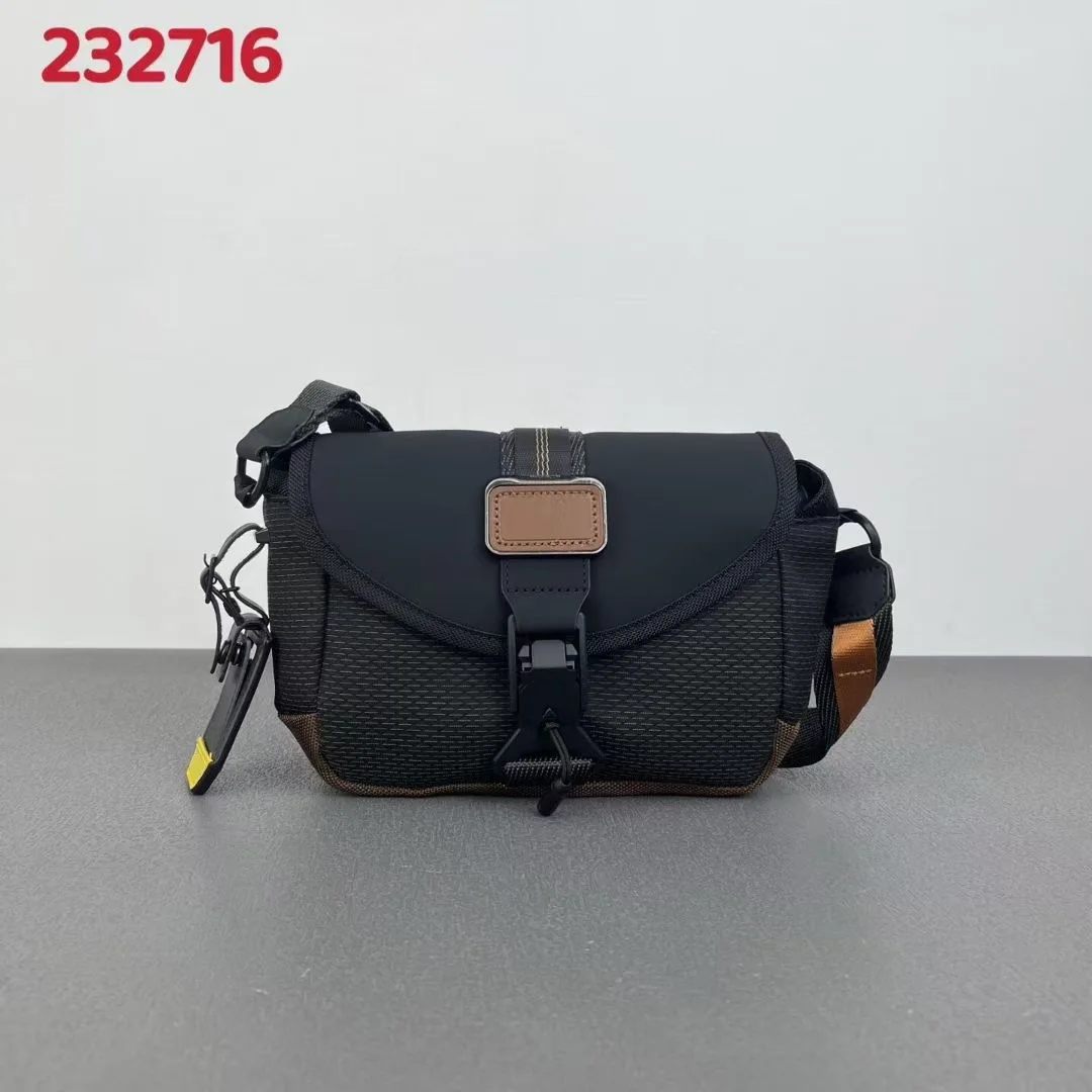 

2026 New Ballistic Nylon Men's Single Shoulder Bag Casual Commuter Flap Crossbody Satchel 232716