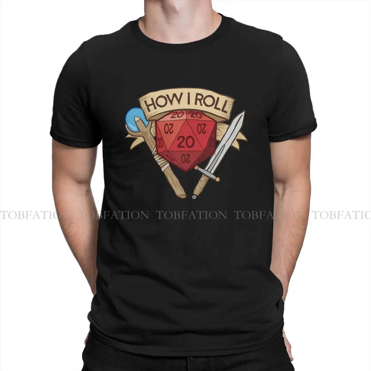 How I Roll D20 Unique TShirt DND Dices Game Comfortable New Design Graphic T Shirt Stuff