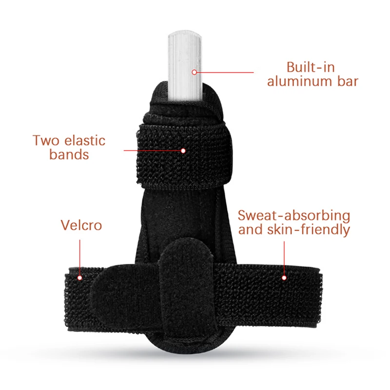 Pain Relief Trigger Finger Fixing Splint Straighten Brace Built In Aluminum finger protector bảo vệ ngón tay