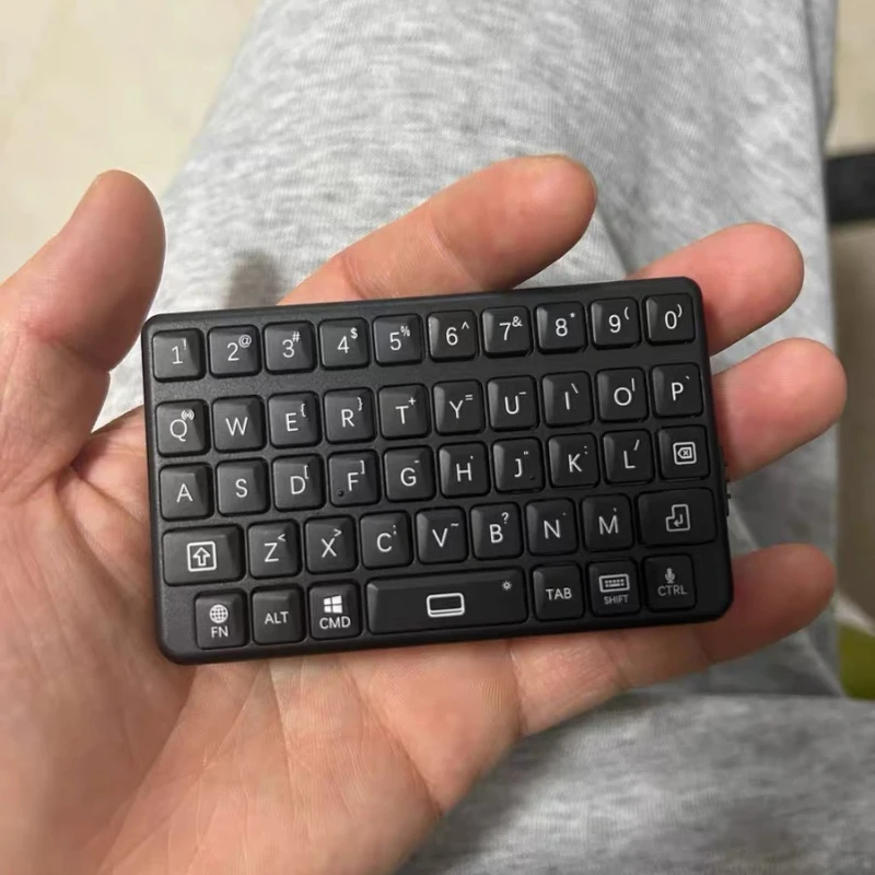 EXknight Retro Mini Keyboard Bluetooth Touchpad Design Universal for Windows/Android Compact Phone Blackberykbd Accessories DIY
