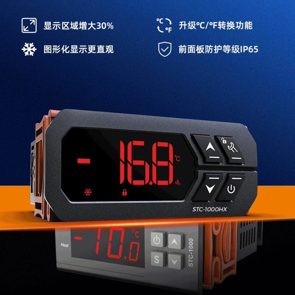 Thermostat STC-1000HX Aquarium Hatching Seafood, Electronic Microcomputer Temperature Controller