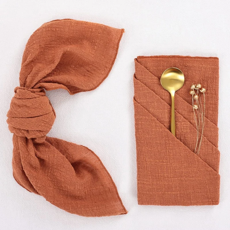70pcs/lot 30x30cm Cotton Cloth Napkins Western Style Table Decoration Reusable Nakpins For Christmas Wedding Party Supplies