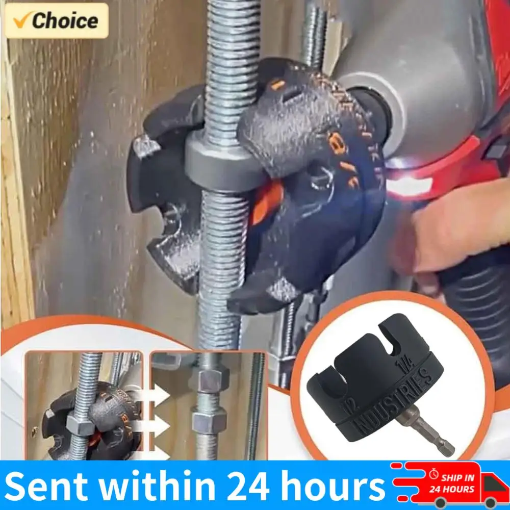 

Nut Zip Drill Attachment Multifunction Slotted Wing Nut Spinning Drive Kit Portable Bolt Extractor Tool Wrenches Tool Set