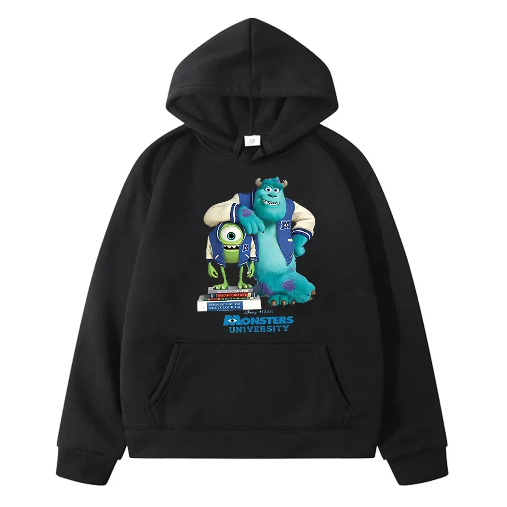 Monsters Inc University Kids Sweatshirts Spring Autumn Cartoon Printed Graffiti Cute Kids Clothing for Girls Comfortable Hoodies