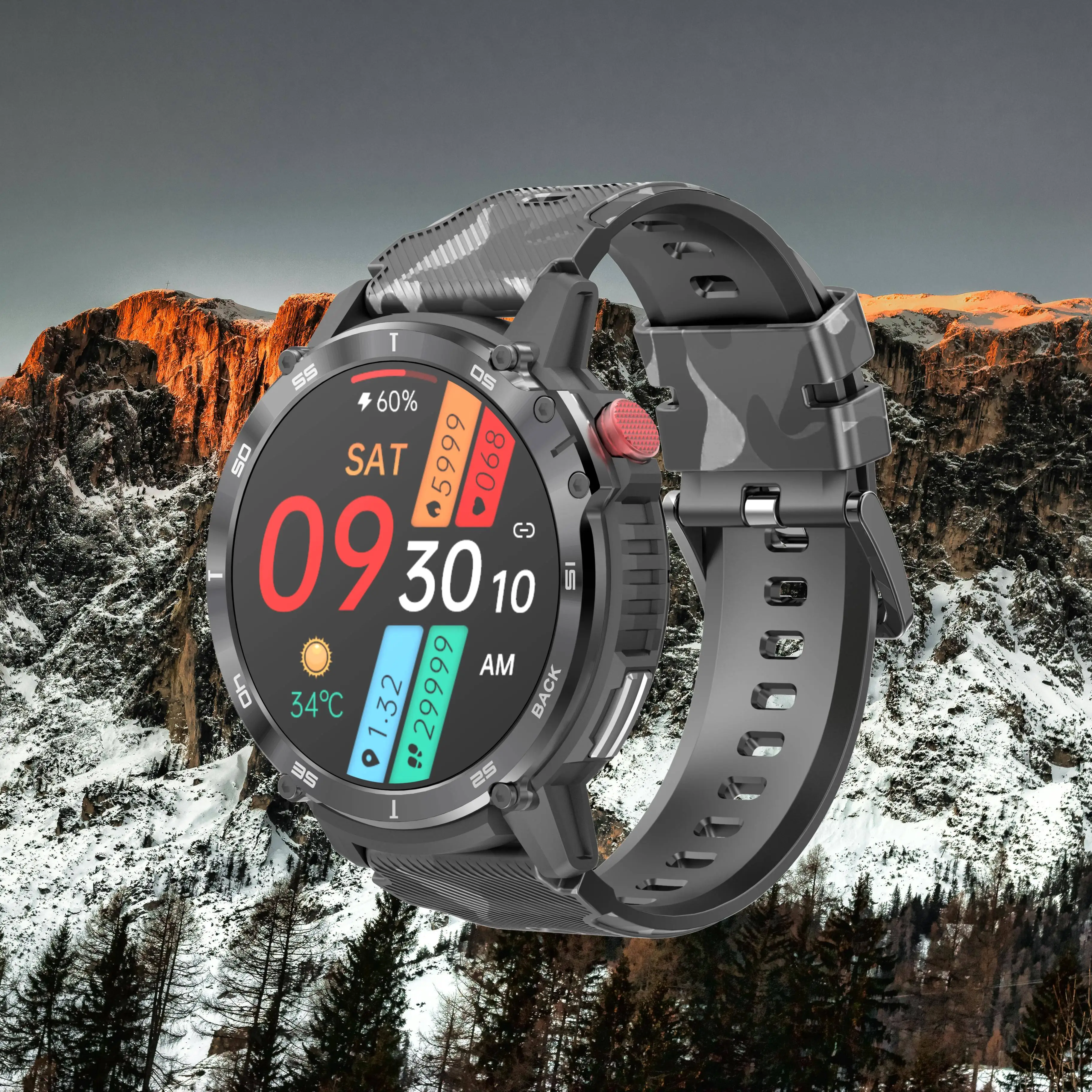 

LEADOYS C22, pouces, 1.6*400 HD, 4G, 400mAh, nouveau Watch with Big Memory Off-line Music Can Connect with TWS Waterproof Smar