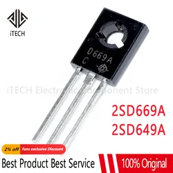 Transistor de potencia de Audio, 2SD669A, TO-126F, 2SB649A, 2SD669, D669A, D669 a-126, 10 unidades por lote