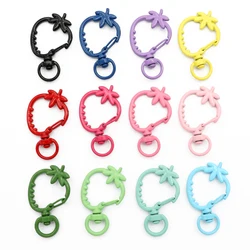 Strawberries Shape Lobster Clasp Hooks Trigger Clips Buckles Spring Buckle Snap Hook Split Key Ring For Diy Keychain Accessories