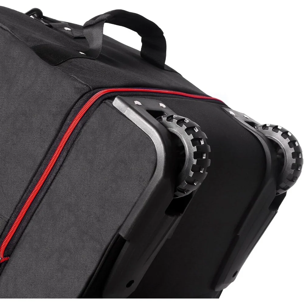 حقيبة واق من المطر قابلة للتوسيع 110 لتر - 140 لتر مع عجلات مضمنة، حقيبة سفر قابلة للتحويل في عطلة نهاية الأسبوع، نظام سلك بنجي، سعة كبيرة f