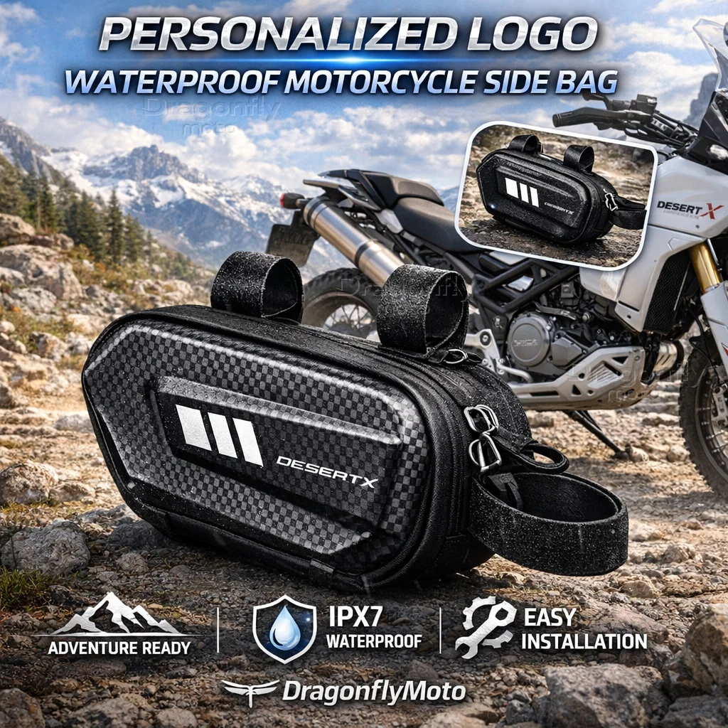 

Для мотоциклов Ducati Desert-X DesertX 2026 2025 2024 2023 2022: Боковая сумка с индивидуальным логотипом, водонепроницаемая, жесткая, для сиденья